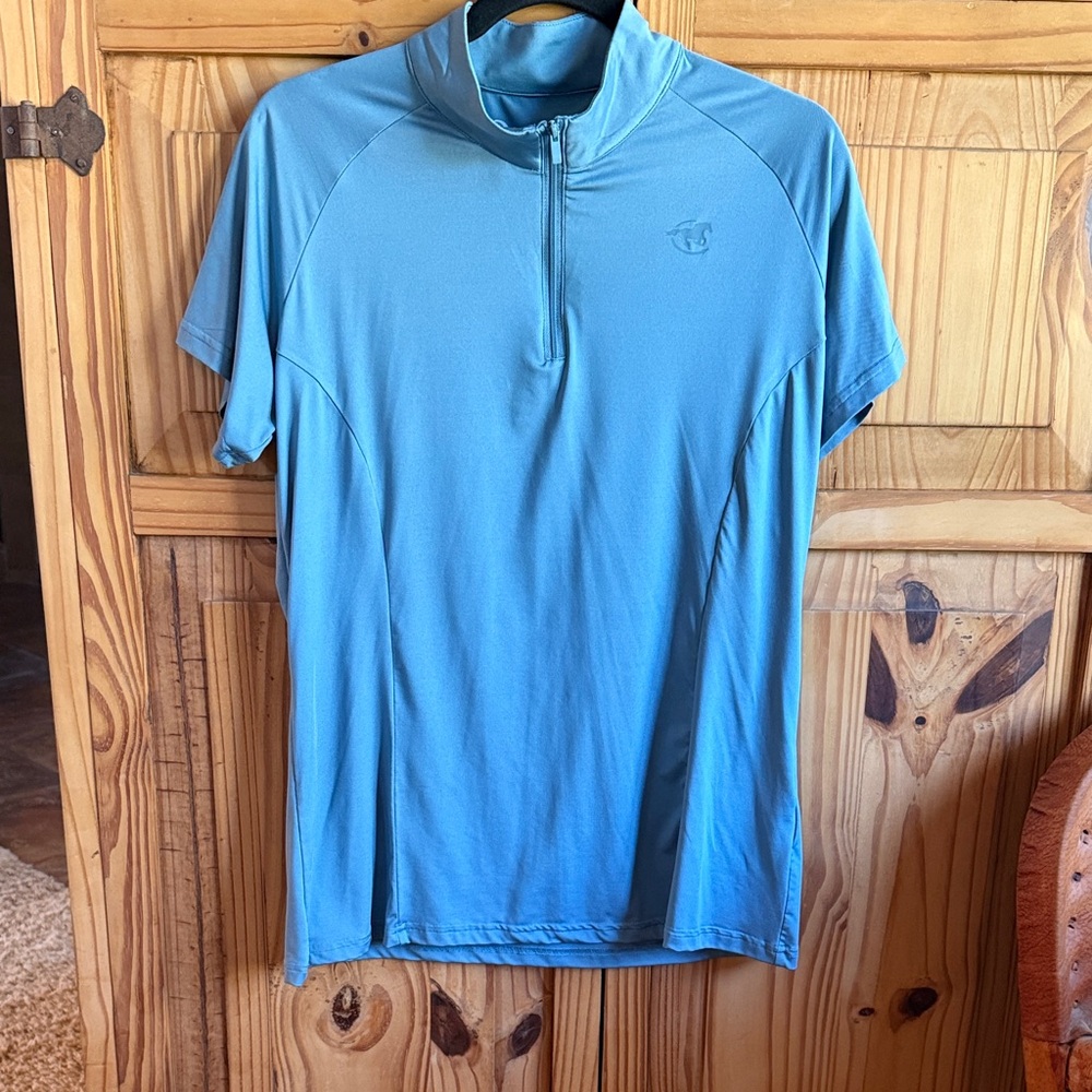 Piper dusty blue equestrian top